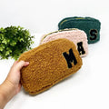 Soft Teddy Bear Cosmetic Korean Makeup Brush Pouch Bag logo