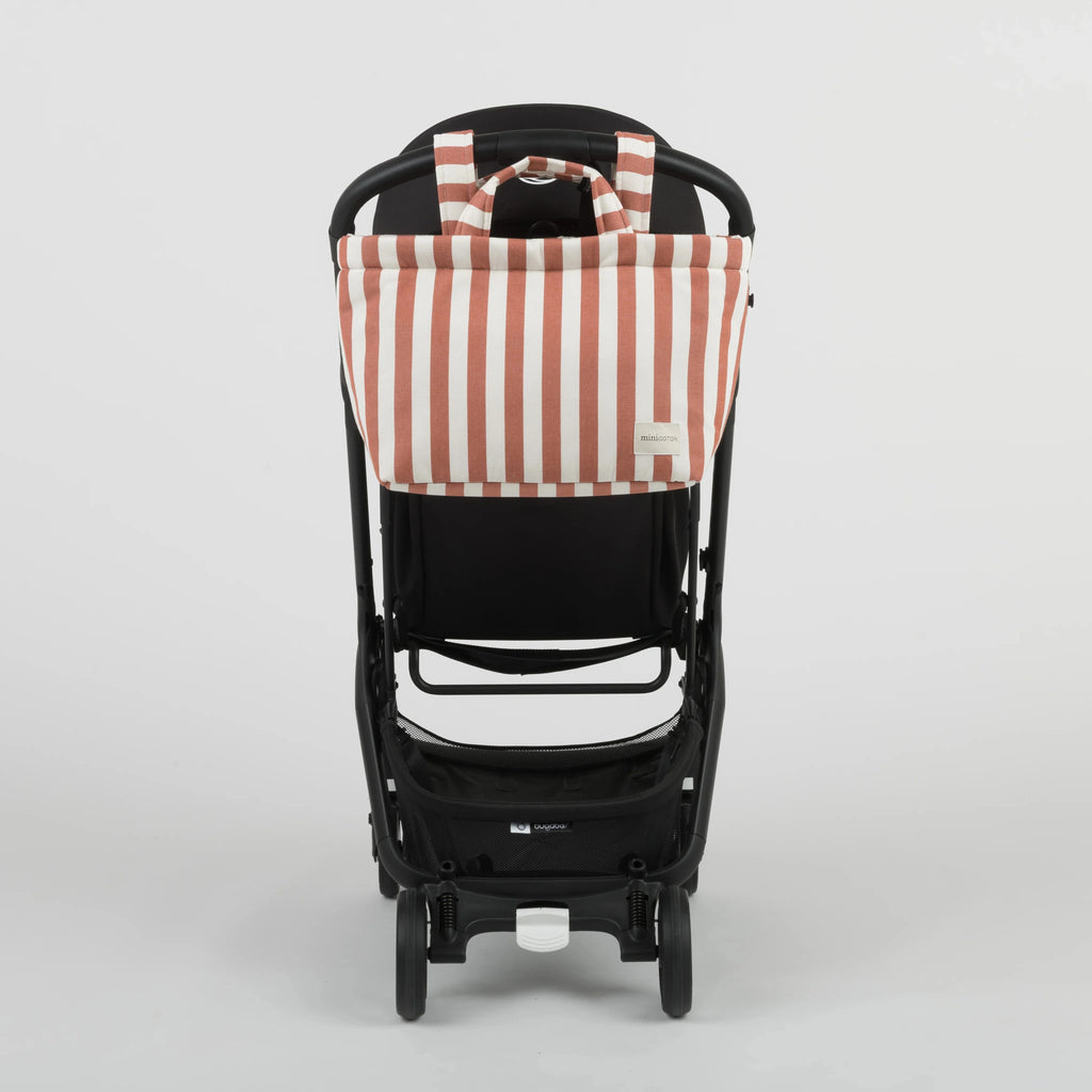 Striped Diaper Tote Large Capacity Baby Mommy Bag Stroller Hanging Handbag Custom Logo Pattern Size
