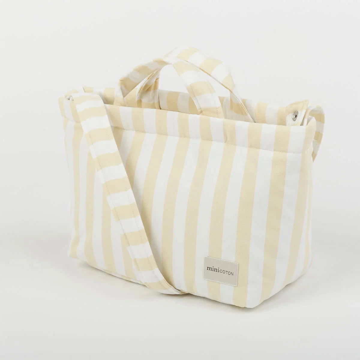 Striped Diaper Tote Large Capacity Baby Mommy Bag Stroller Hanging Handbag Custom Logo Pattern Size