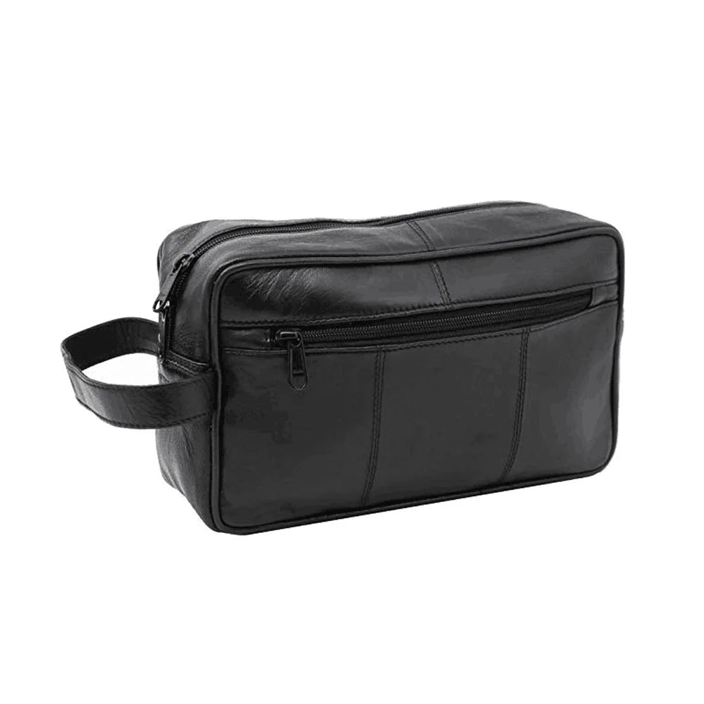 Toiletry Kit for Men Pouch Customized OEM Simple Style Travel Pu Wash Bag