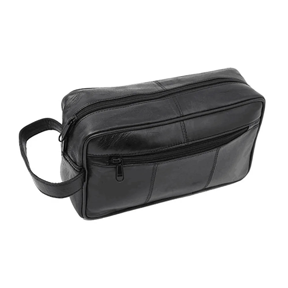 Toiletry Kit for Men Pouch Customized OEM Simple Style Travel Pu Wash Bag
