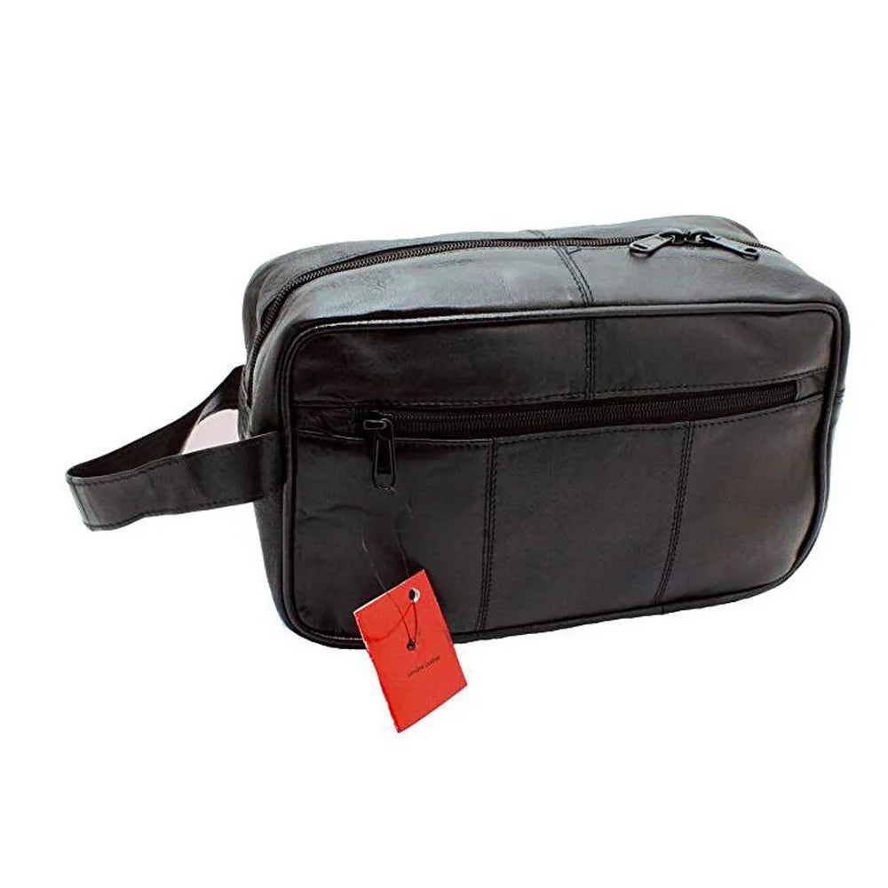 Toiletry Kit for Men Pouch Customized OEM Simple Style Travel Pu Wash Bag