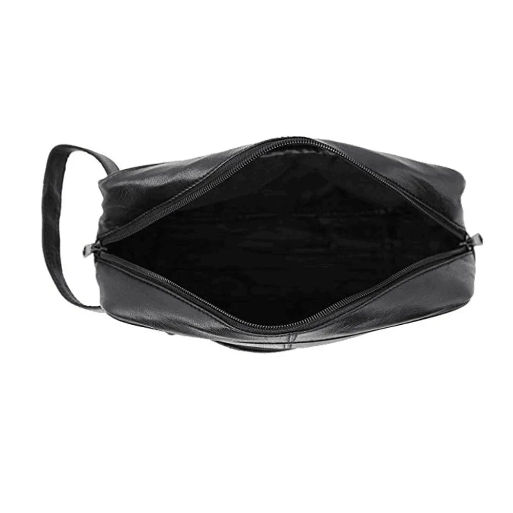 Toiletry Kit for Men Pouch Customized OEM Simple Style Travel Pu Wash Bag