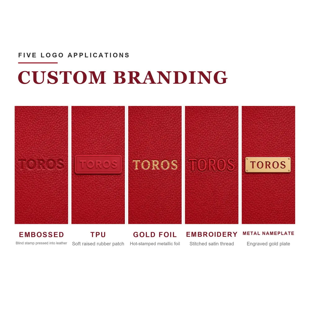 Toros Two Piece Red Pebbled PU Leather Bucket Bag Set with Scarf and Pouch for Women Custom logo Crossbody Bag Wholesale