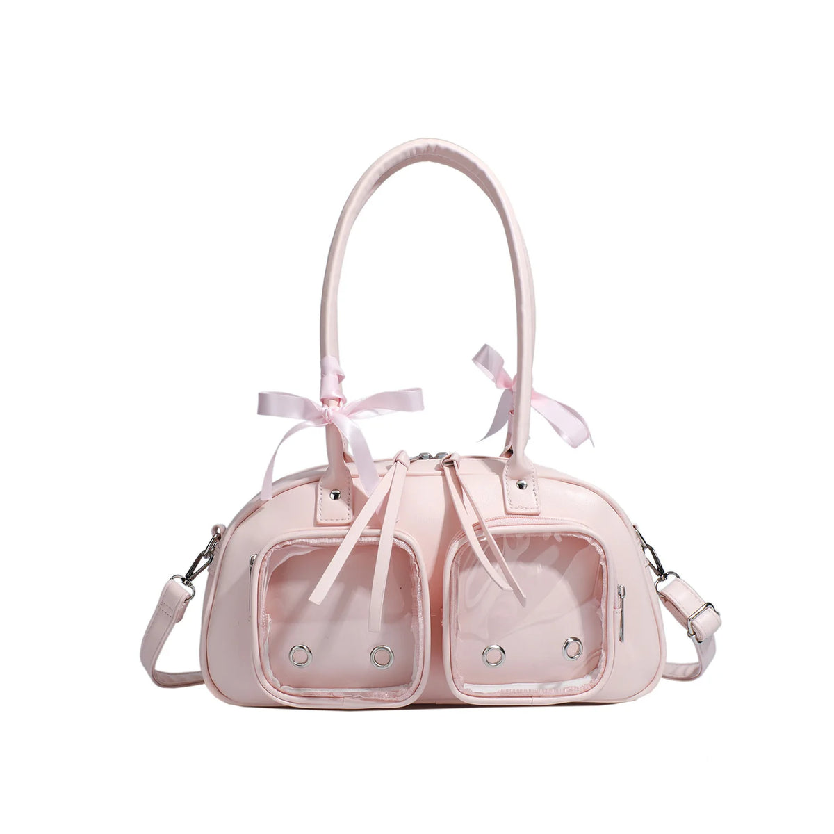 Tote 2025 Spring New Zipper PU Bow Pillow Bag Single Shoulder Underarm Bag Women's Second Dimension Medium Food Pain Women
