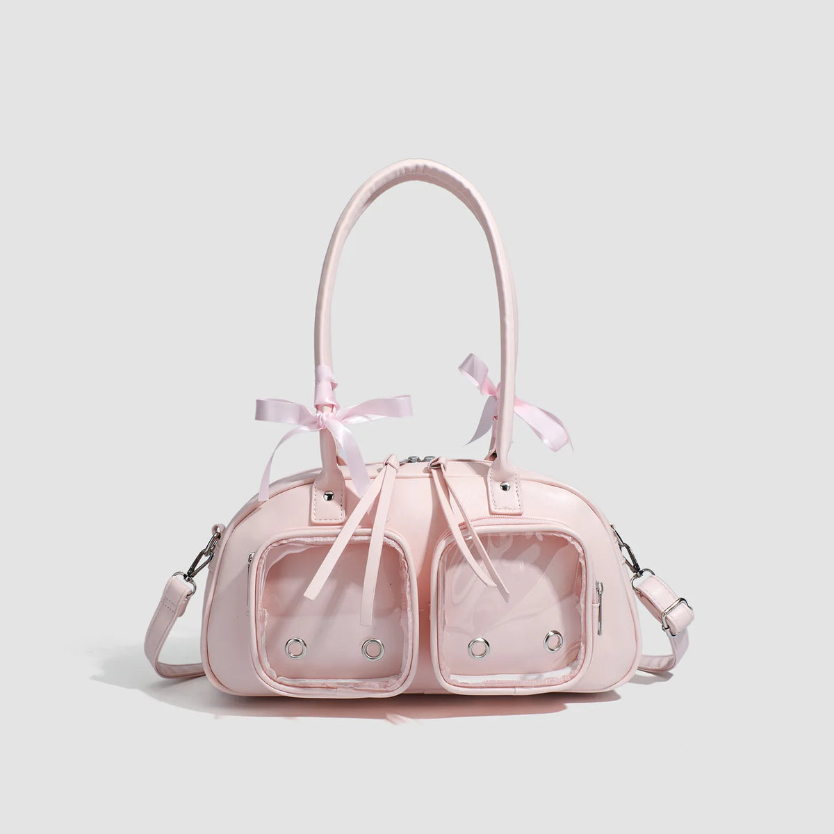 Tote 2025 Spring New Zipper PU Bow Pillow Bag Single Shoulder Underarm Bag Women's Second Dimension Medium Food Pain Women