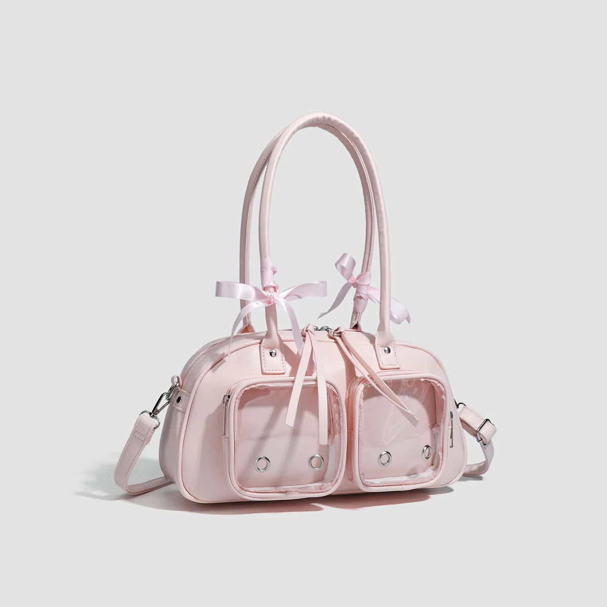 Tote 2025 Spring New Zipper PU Bow Pillow Bag Single Shoulder Underarm Bag Women's Second Dimension Medium Food Pain Women