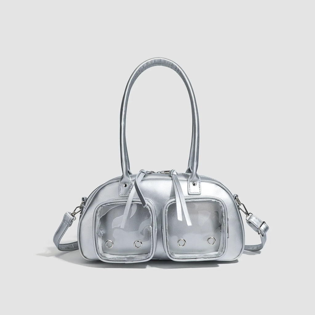 Tote 2025 Spring New Zipper PU Bow Pillow Bag Single Shoulder Underarm Bag Women's Second Dimension Medium Food Pain Women