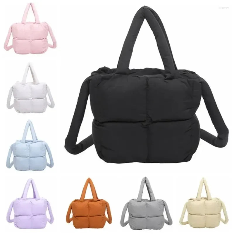 Tote Bag Handbag Cross-body Bag Lightweight Pillow Shopper Bag Puffer Women Travel Bag