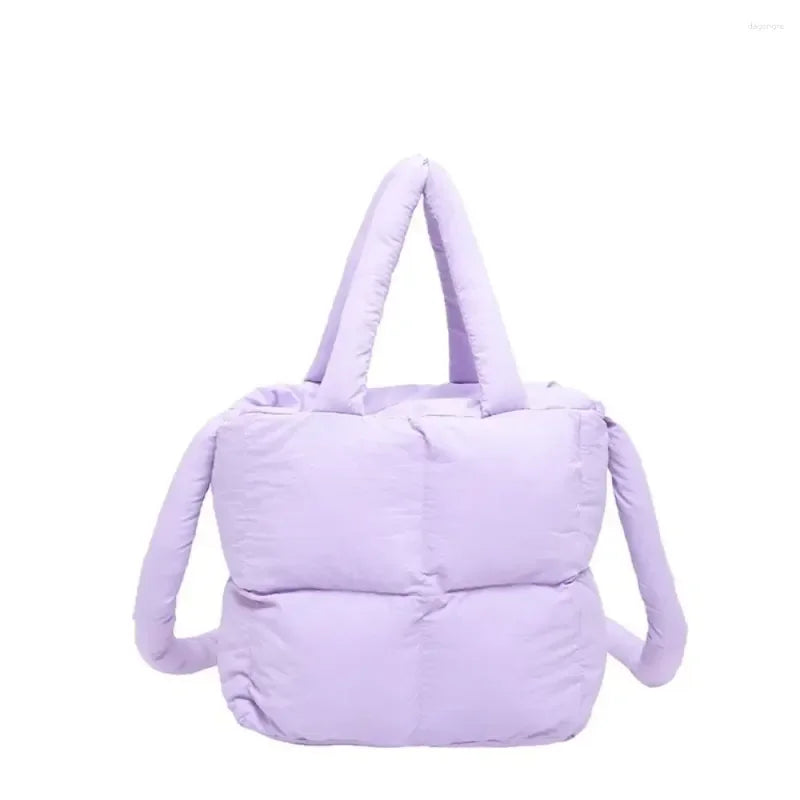 Tote Bag Handbag Cross-body Bag Lightweight Pillow Shopper Bag Puffer Women Travel Bag