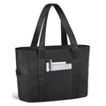 Tote Bag Large Nylon Zipper Women's Handbag Weekend Travel with Laptop Compartment Polyester Lining Autumn Chain Strap