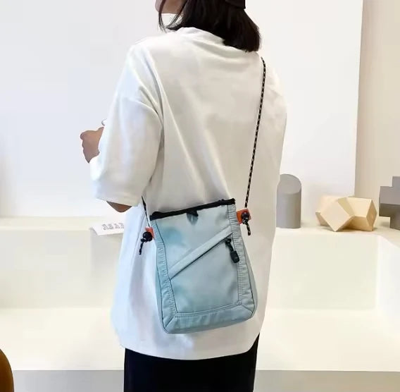 Tote Eco-Friendly Summer Mini Nylon Shoulder Letter Pattern Design for Carrying Shopping Items