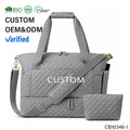 Tote OEM Factory Custom Logo Travel Duffle Bag High Quality Quilted Weekender Bag Lightweight Shoulder ODM Handbag