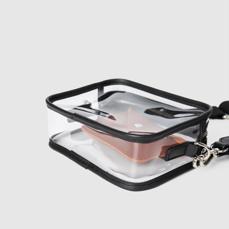 Transparent Phone Shoulder Crossbody Handbags clear Purse Fashion Girls Small Square Bag Purses for Women