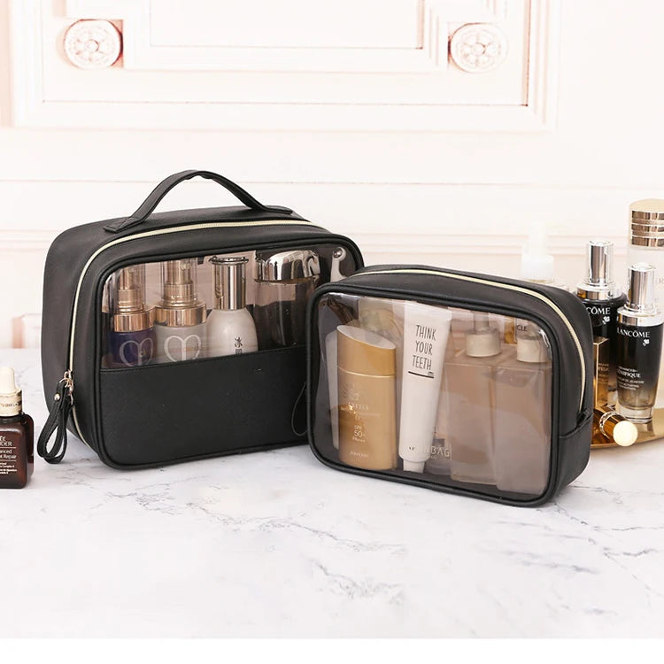 Transparent Pvc Women clear Makeup Bags Organizer for Cosmetic