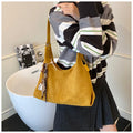 Trendy PU Leather Shell Handbag Women's Zipper Shoulder Purse Polyester Lined Daily Carry