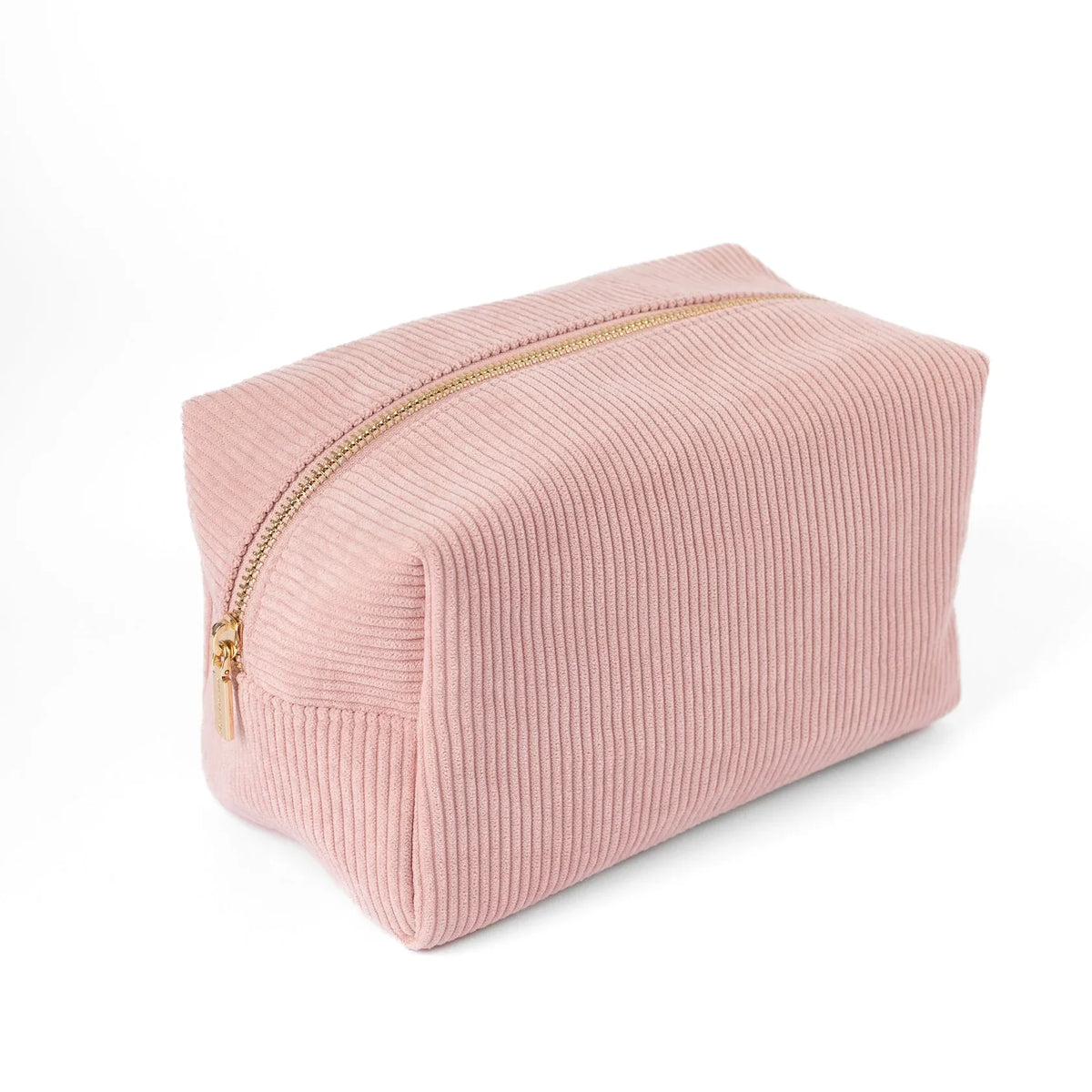 Trendy Rectangular Corduroy Cosmetic and Toiletry Storage With Zipper Gift Idea Personalized Velvet Toiletry Bag