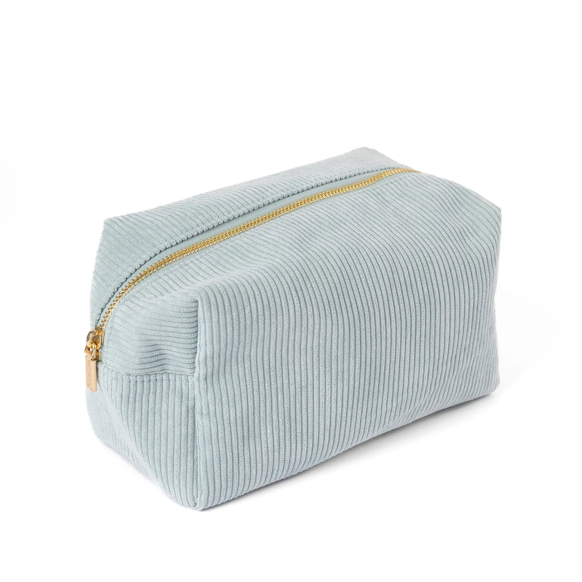 Trendy Rectangular Corduroy Cosmetic and Toiletry Storage With Zipper Gift Idea Personalized Velvet Toiletry Bag