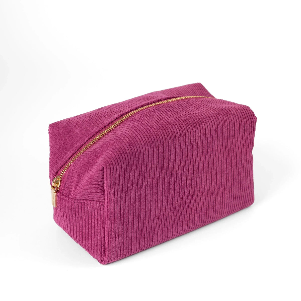 Trendy Rectangular Corduroy Cosmetic and Toiletry Storage With Zipper Gift Idea Personalized Velvet Toiletry Bag