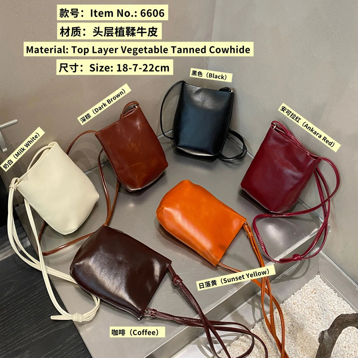Vegetable Tanned Cowhide Women's Crossbody Bags Mobile Phone Bag High Quality Genuine Leather Ladys Small Bags OEM ODM