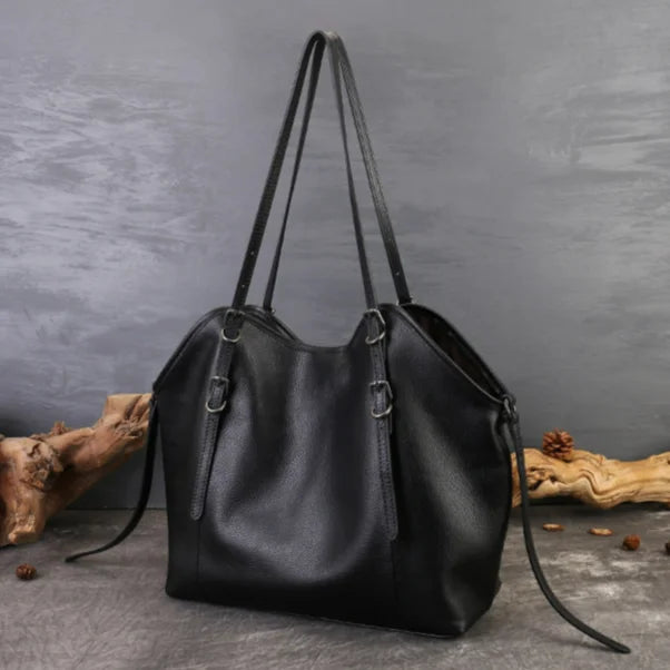 Vegetable Tanned Cowhide Women's Shoulder Bag Best Selling Ladies Bags Casual Fashion Genuine Leather Large Capacity Tote Bags