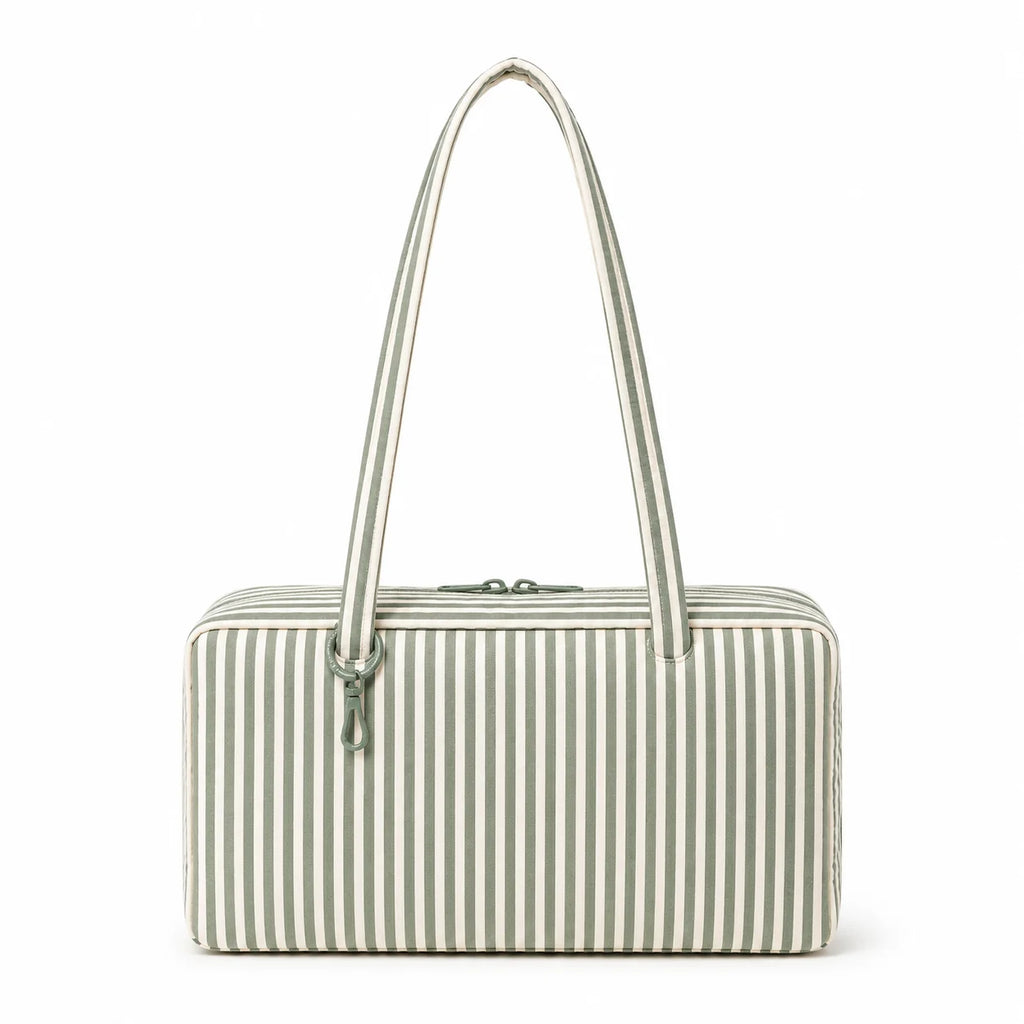 Water-resistant Nylon Polka Dot Shoulder Tote Bag Retro Soft Underarm East-West Handbag Private Label Verified Factory Maker