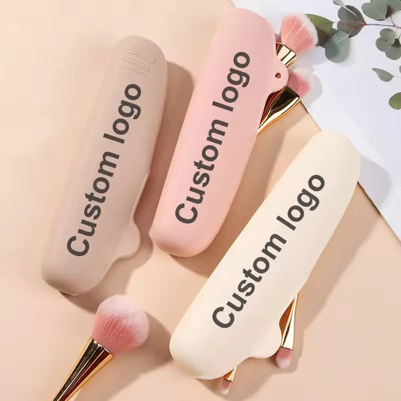 Waterproof Travel Makeup Bag Portable Silicone Cosmetic Organizer with Zipper Closure Fashion Style Beauty Tools