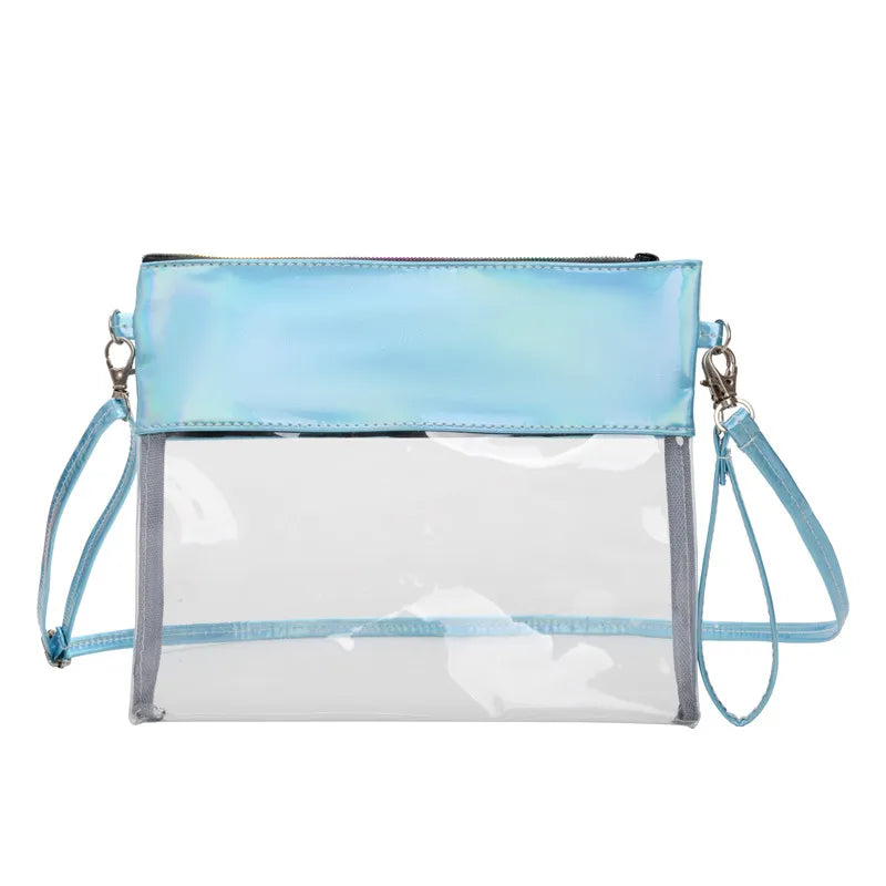 White clear Mini Makeup Travel Pvc Zipper Transparent Cosmetic Bag Large Capacity