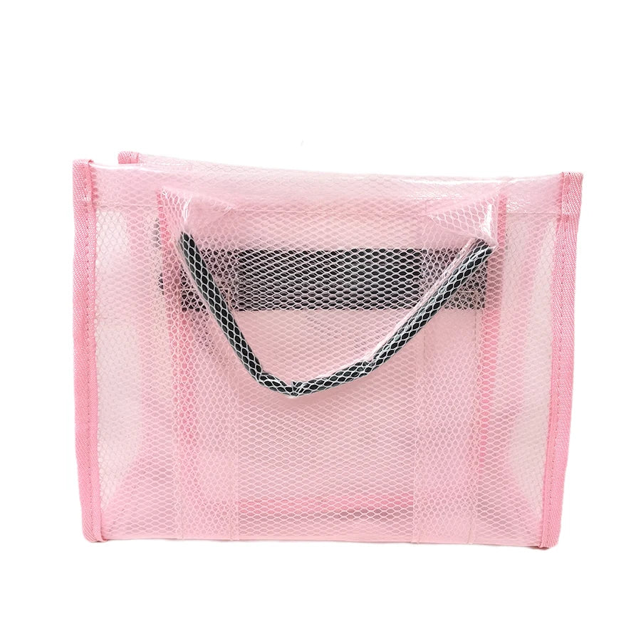 Wholesale Candy Color Pvc Waterproof Jelly Transparent Tote Bag Mesh Beach Shoulder Bag Ziplock Sling Bag for Women Girl 3147