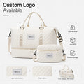 Wholesale Custom High-End Women's Duffel Bag High Quality Dry Wet Separation Fitness Travel Bag Durable Quilted Light Weight