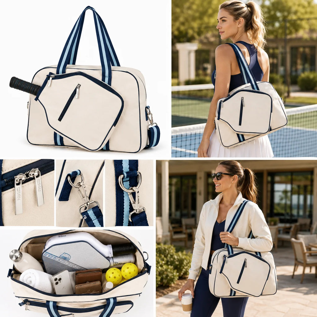Wholesale Custom OEM Pickleball Racket Bag Large Capacity Detachable Badminton Racket Bag Handheld Multi-Functional Storage Bag