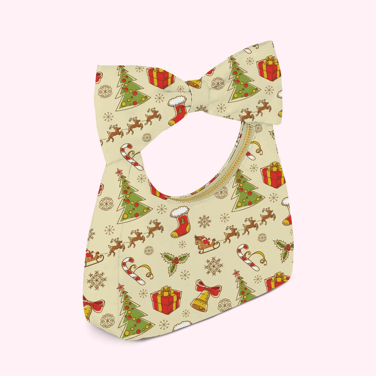 Wholesale Cute Bow Handle Bag Custom Pattern Shoulder Bag