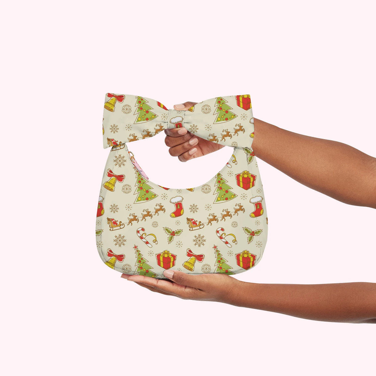 Wholesale Cute Bow Handle Bag Custom Pattern Shoulder Bag