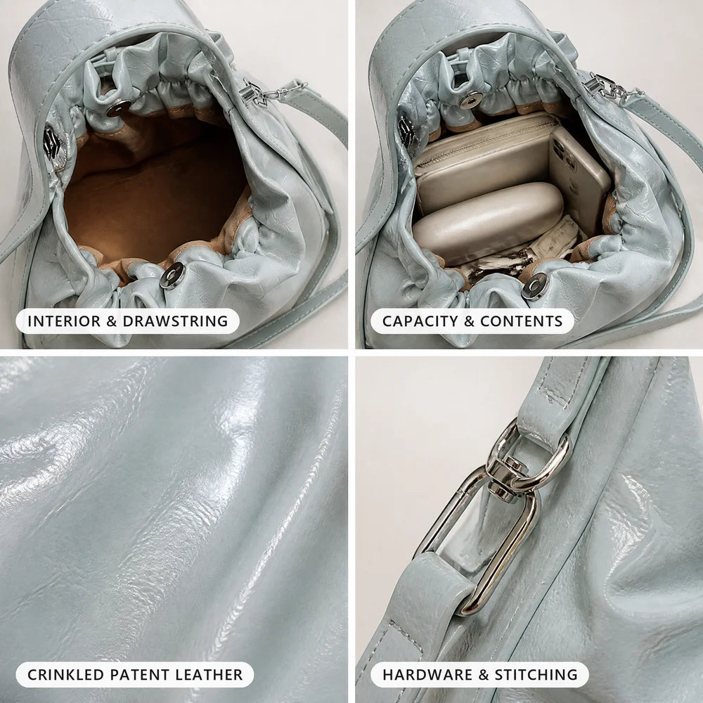 Wholesale Fashion Outdoor Candy Pattern Chains Single Strap Large Capacity Waterproof PU Polyester Lining Tote Bag