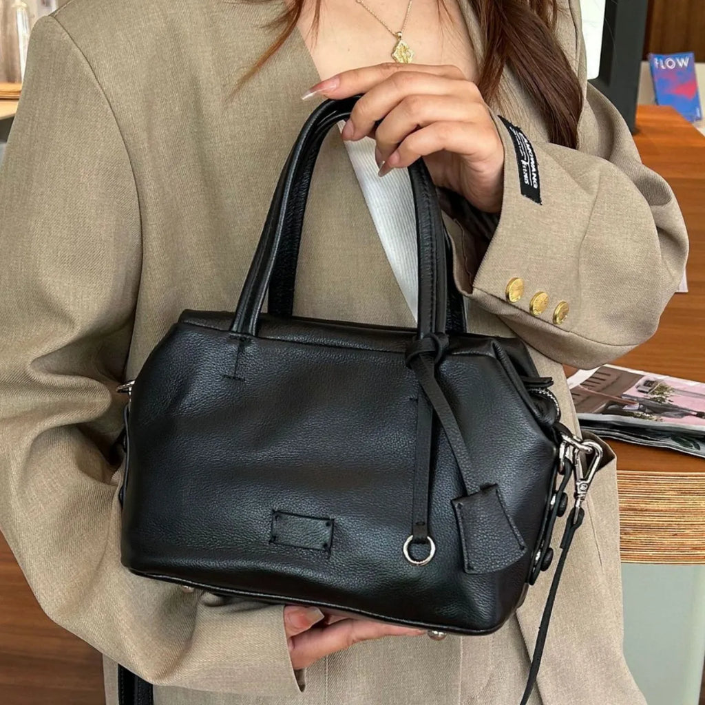 Wholesale Genuine Leather Ladies Bags New Simple Fashionable Soft Cowhide Women's Handbags Crossbody Bags