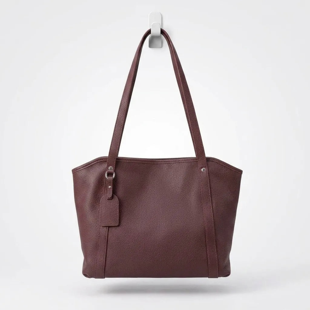 Wholesale Genuine Leather Ladies Shoulder Bags Large Capacity Tote Bags Simple Casual Soft Cowhide Handbags for Women