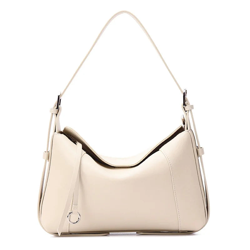 Wholesale Genuine Leather Ladies Shoulder Bags Underarm Bags Casual Fashion Cowhide Crossbody Bags for Women