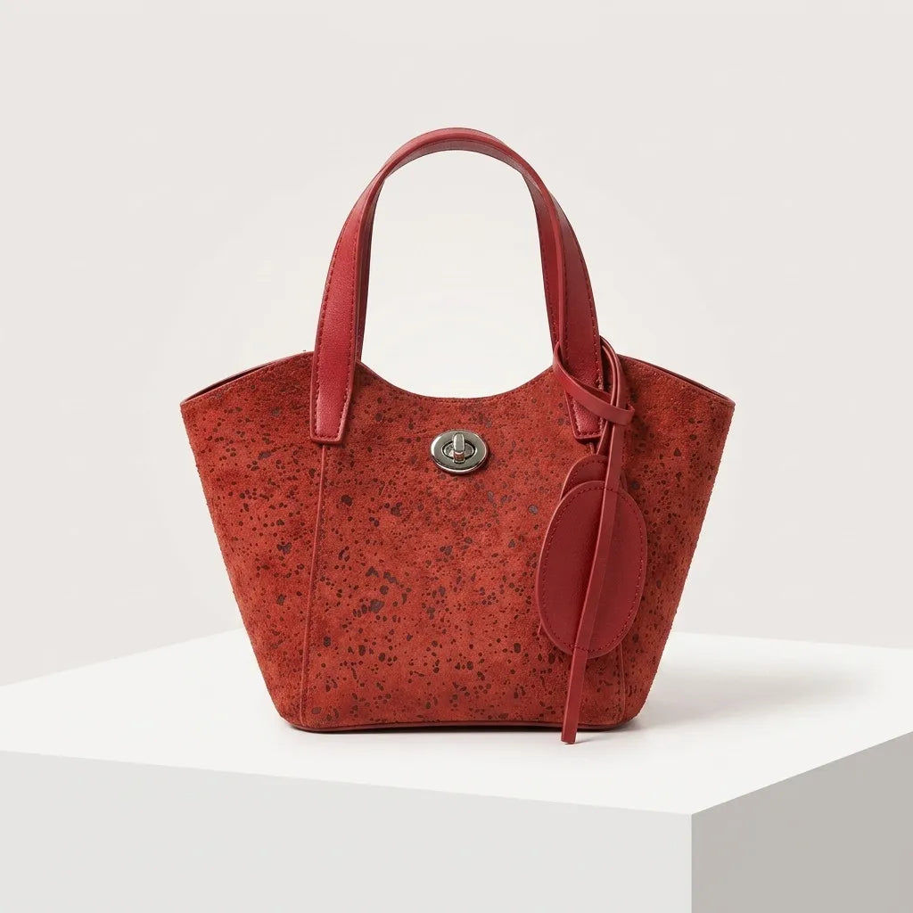 Wholesale Genuine Leather Ladys Bags New Suede Cowhide Women's Handbags Bucket Bags Fashion Ladies Small Bags