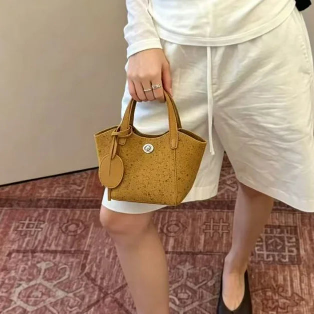 Wholesale Genuine Leather Ladys Bags New Suede Cowhide Women's Handbags Bucket Bags Fashion Ladies Small Bags