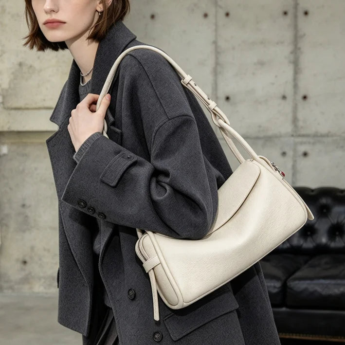 Wholesale Genuine Leather Women's Bags Fashion Crossbody Bags Lychee Grain Cowhide Ladies Shoulder Bags Underarm Bags