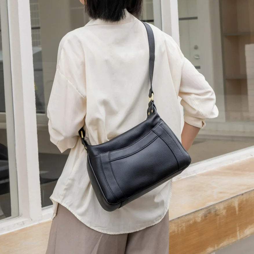 Wholesale Genuine Leather Women's Bags Hot Sale of Simple Fashion Cowhide Ladies Shoulder Bags Crossbody Bags