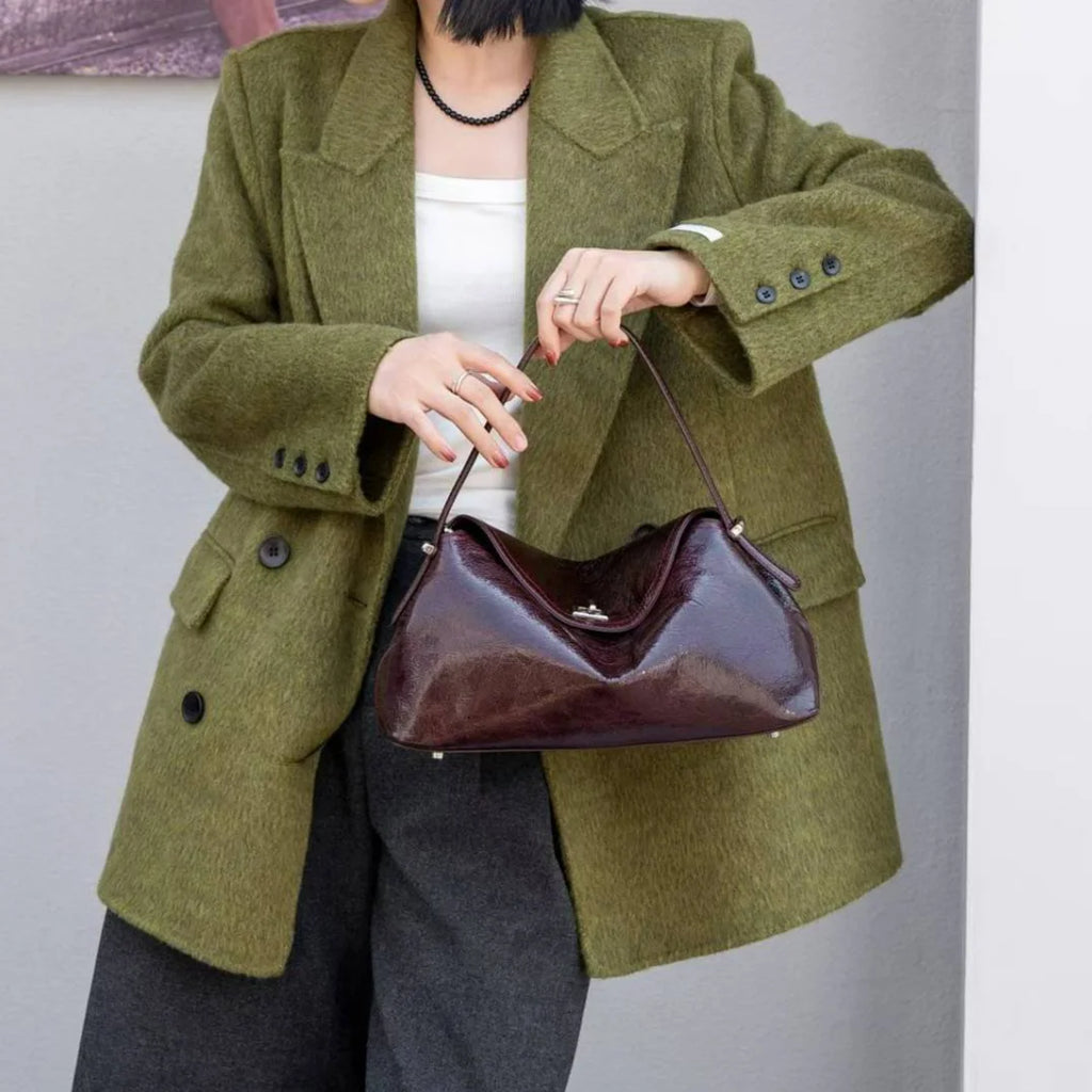 Wholesale Genuine Leather Women's Handbags Casual Fashion Oil Wax Cowhide Ladies Shoulder Bags Crossbody Bags