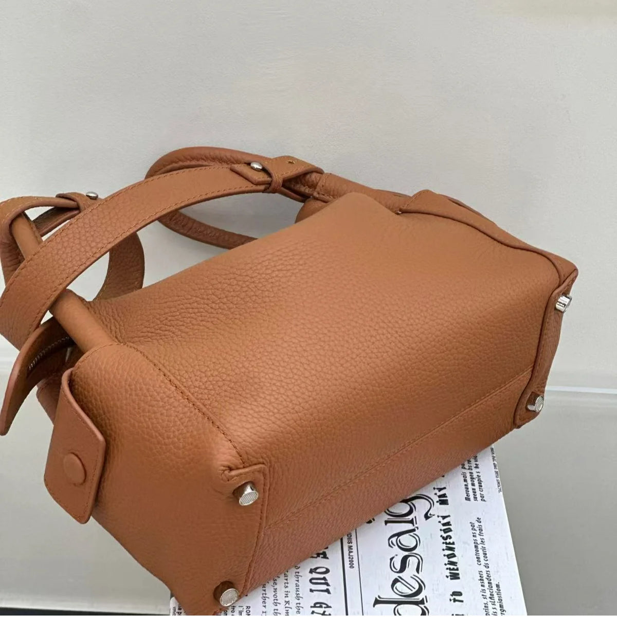 Wholesale Genuine Leather Women's Handbags Crossbody Bags New Lychee Print Cowhide Ladies Shoulder Bag Underarm Bags