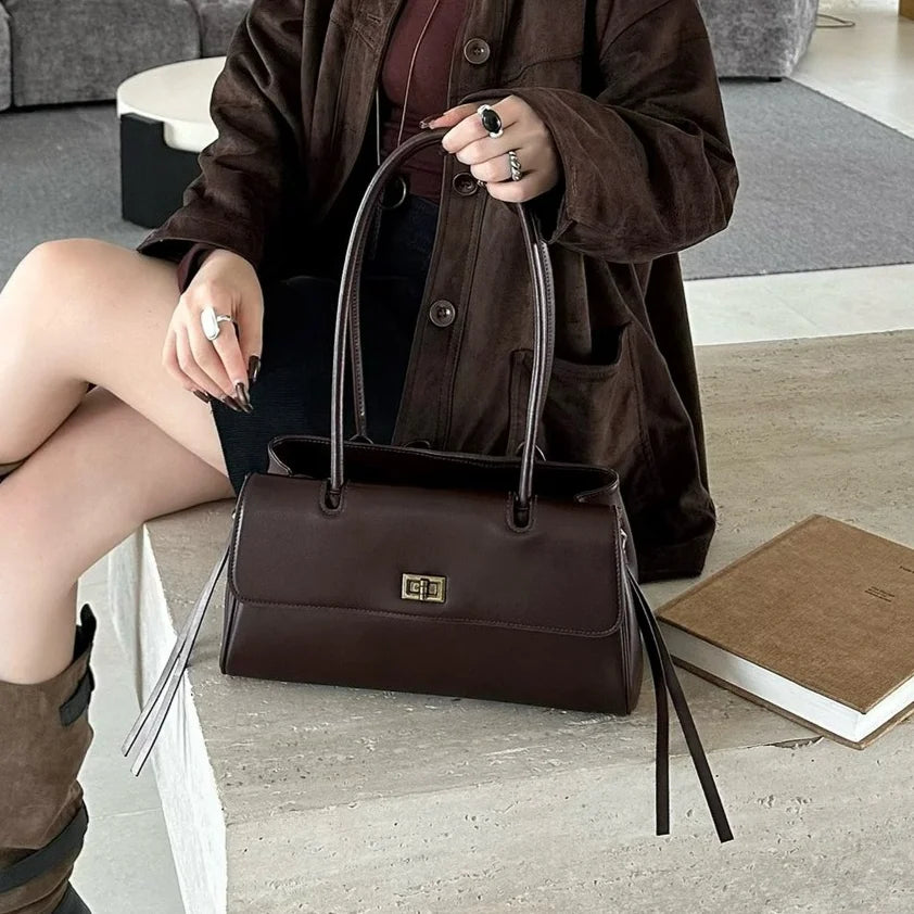 Wholesale Genuine Leather Women's Handbags Fashion Luxury Ladys Bags Hot Selling Cowhide Ladies Shoulder Bags Underarm Bags