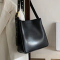 Wholesale PU Leather Shoulder Bag Decorative Strap Square Metal Buckle Wide Flat Strap Structured Rectangular Handbag