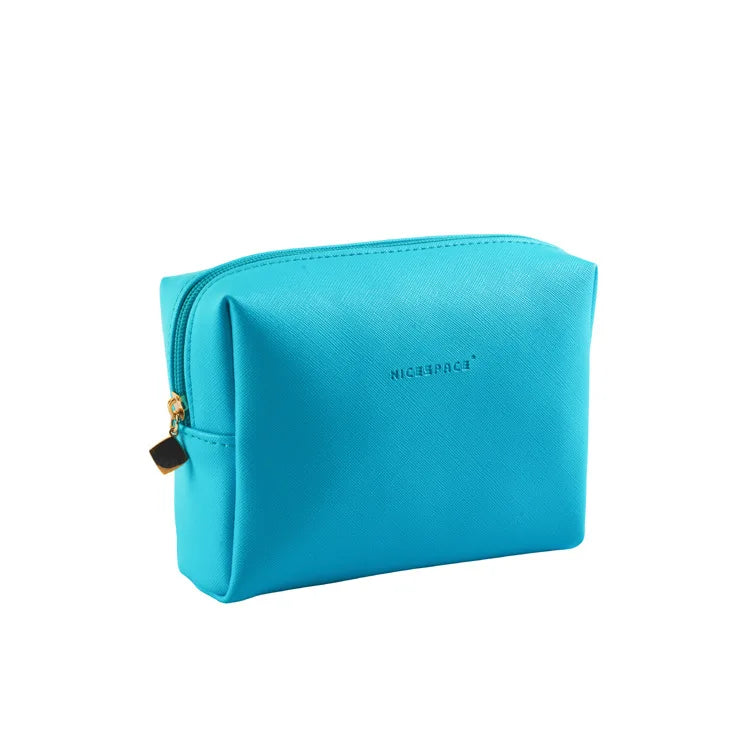 Wholesale Woman Pu Leather Wash Bag Custom Lady Makeup Bag Travel Cosmetic Bag