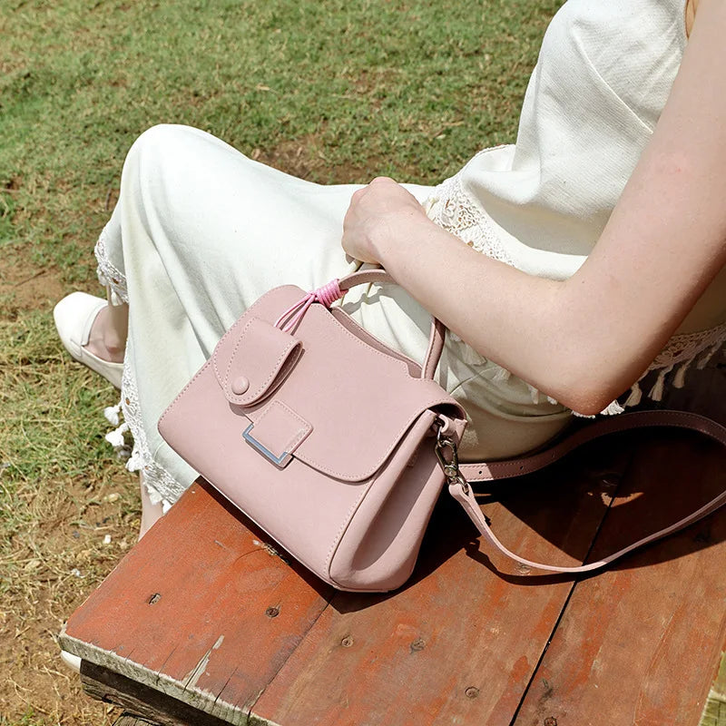 Wholesale Women's Bags Genuine Leather Women's Handbags Simple Fashion Cowhide Ladies Shoulder Bags Crossbody Bags