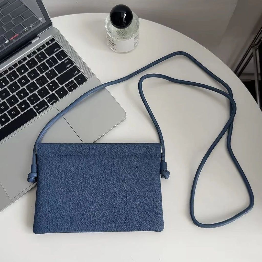 Wholesale or Custom Genuine Leather Small Bags Mobile Phone Bags Simple Fashion Storage Bags Soft Cowhide Women's Crossbody Bags