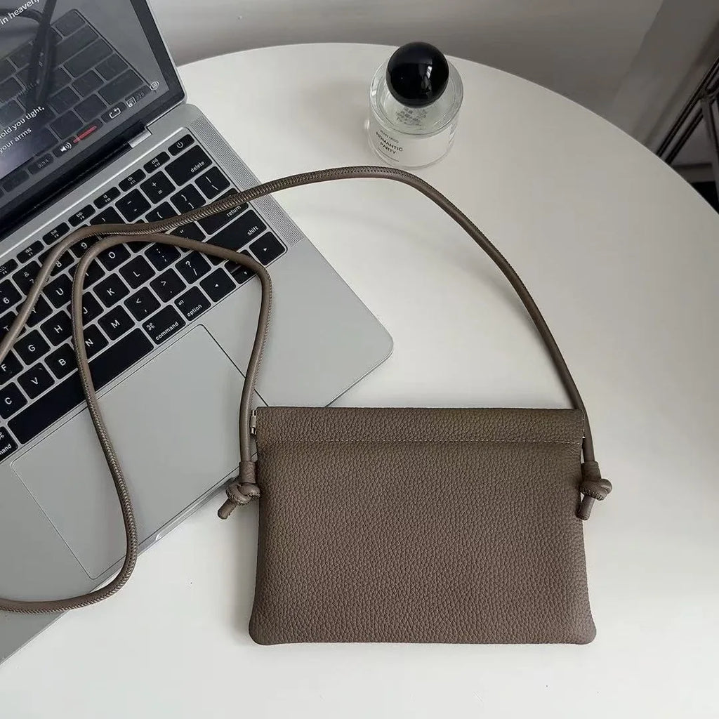 Wholesale or Custom Genuine Leather Small Bags Mobile Phone Bags Simple Fashion Storage Bags Soft Cowhide Women's Crossbody Bags