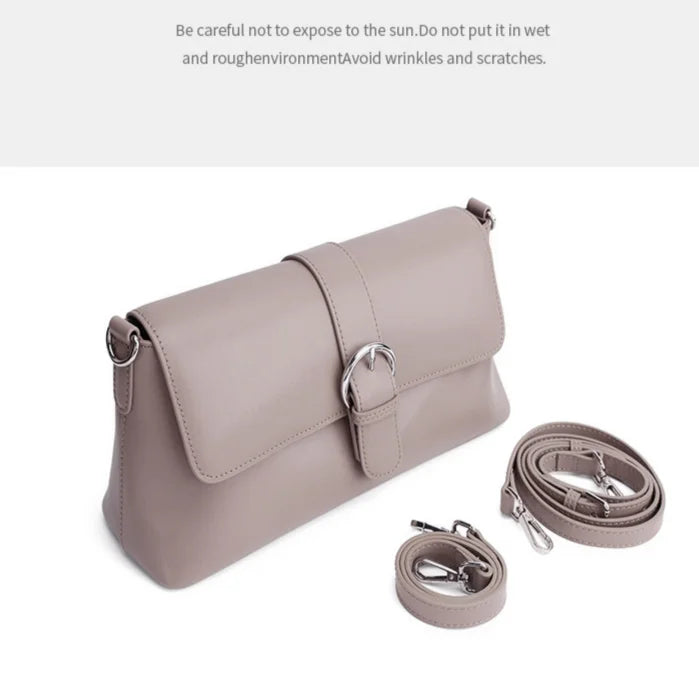Wholesale or Custom Genuine Leather Women's Shoulder Bags Underarm Bags Elegant Ladys Bags Fashion Cowhide Crossbody Bags